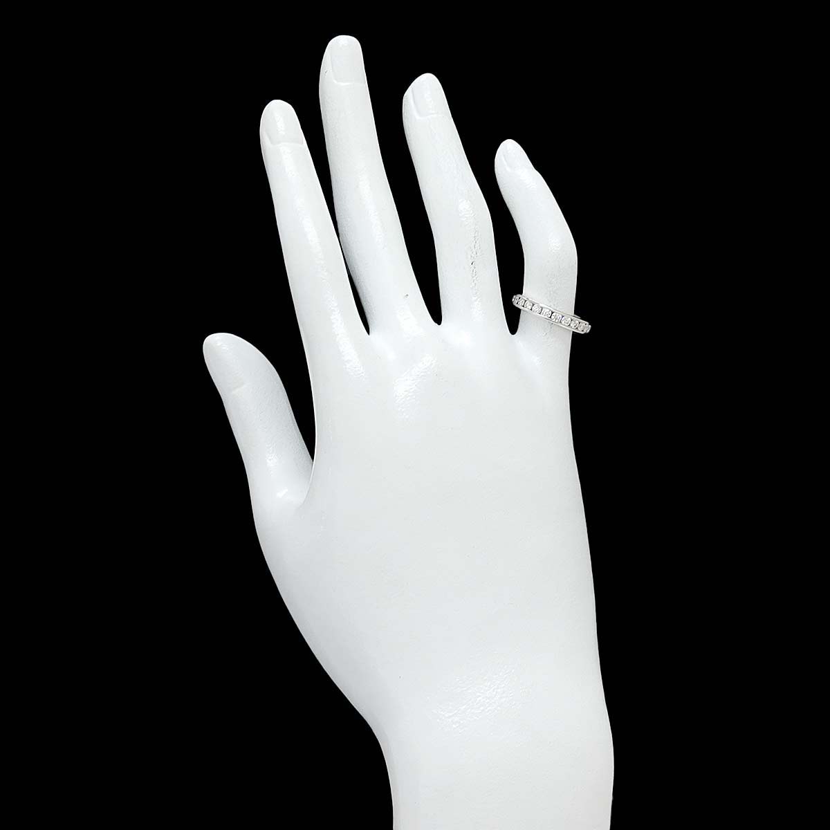 Full Diamond Ring Platinum Size4.5(US)