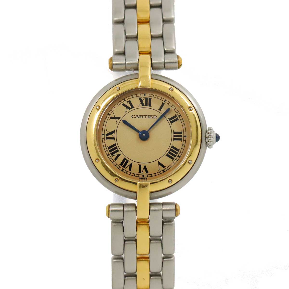 Panthere Vendome One Row SM K18YG Quartz Cream Dial Ladies