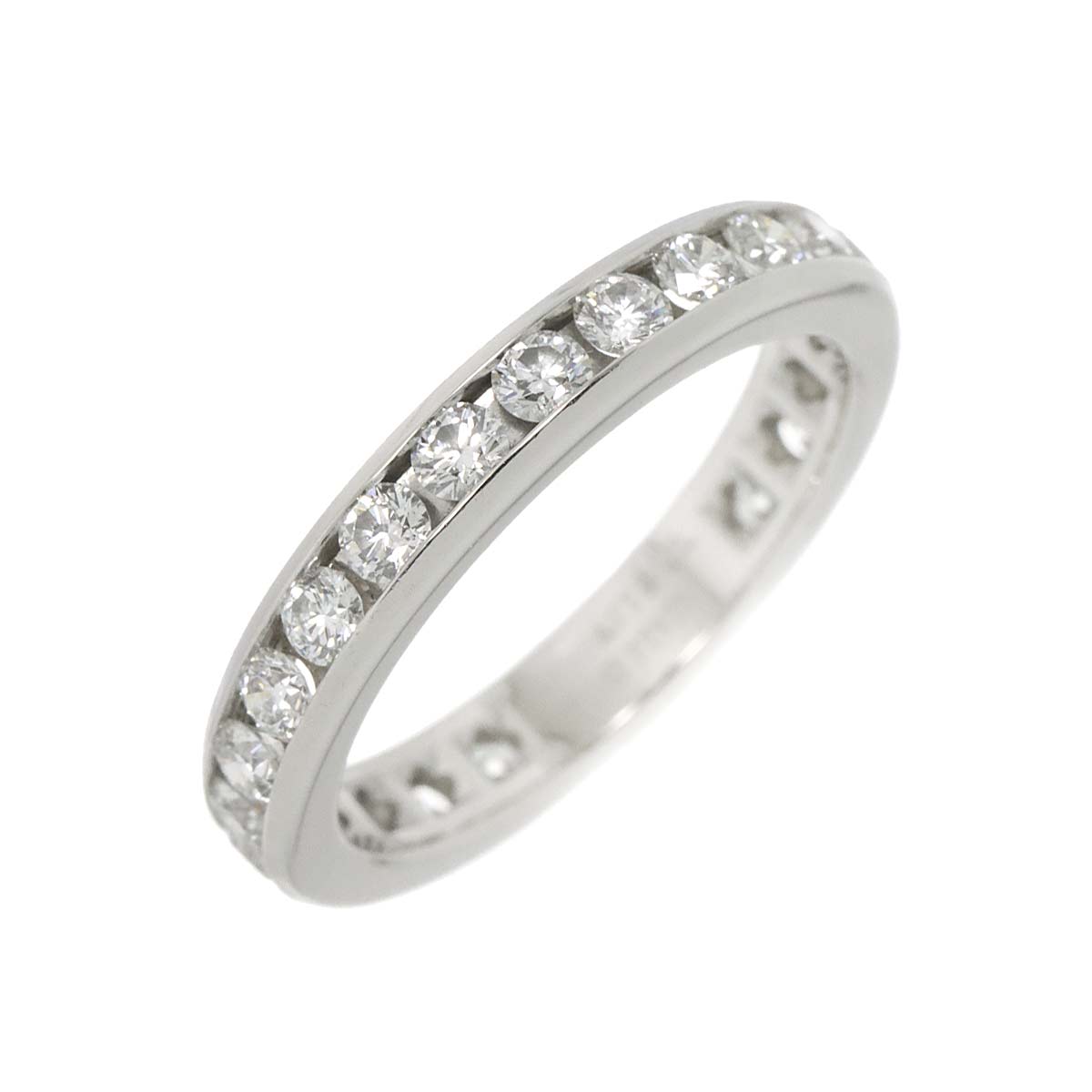 Full Diamond Ring Platinum Size4-4.5(US)