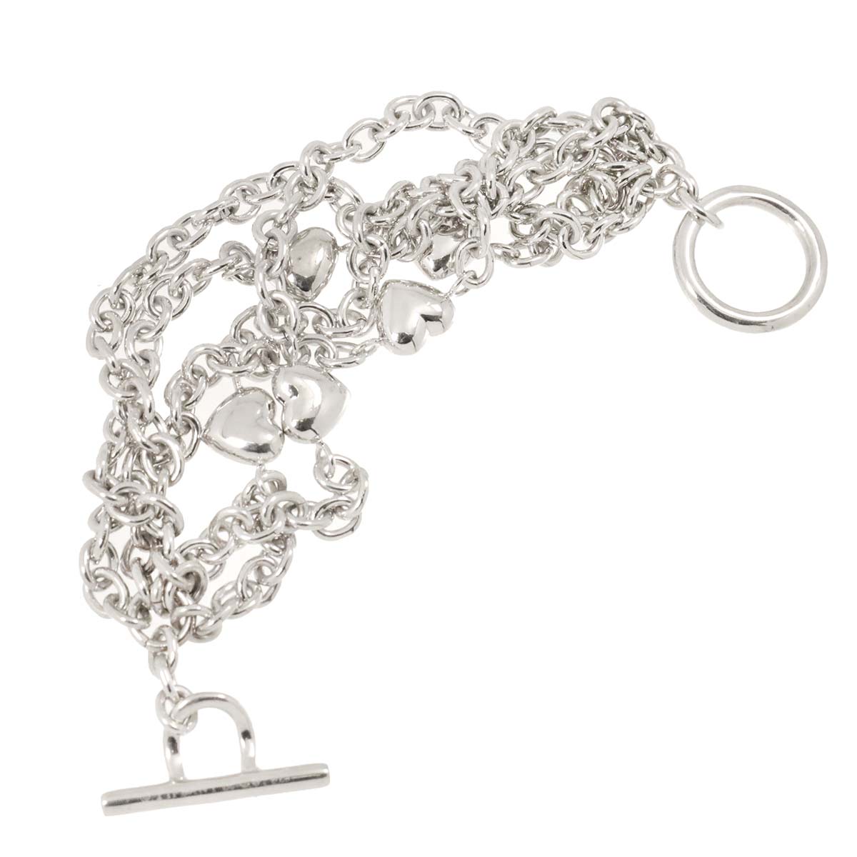 Chain Heart Bracelet SV 925 Silver