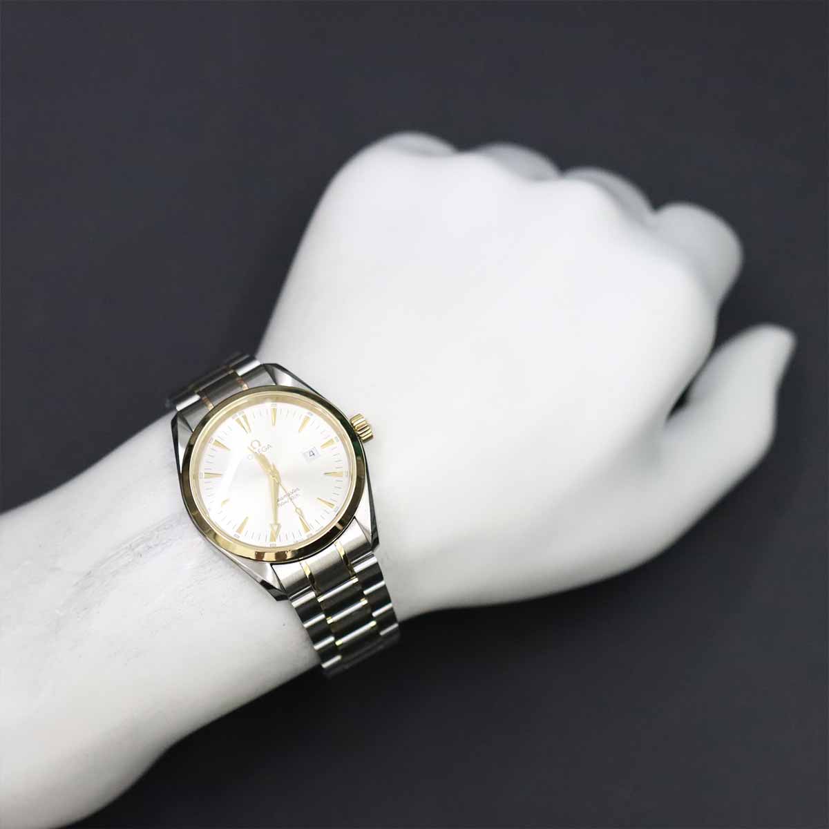Seamaster Aqua Terra 2317.30 Date Quartz YG Mens Watch
