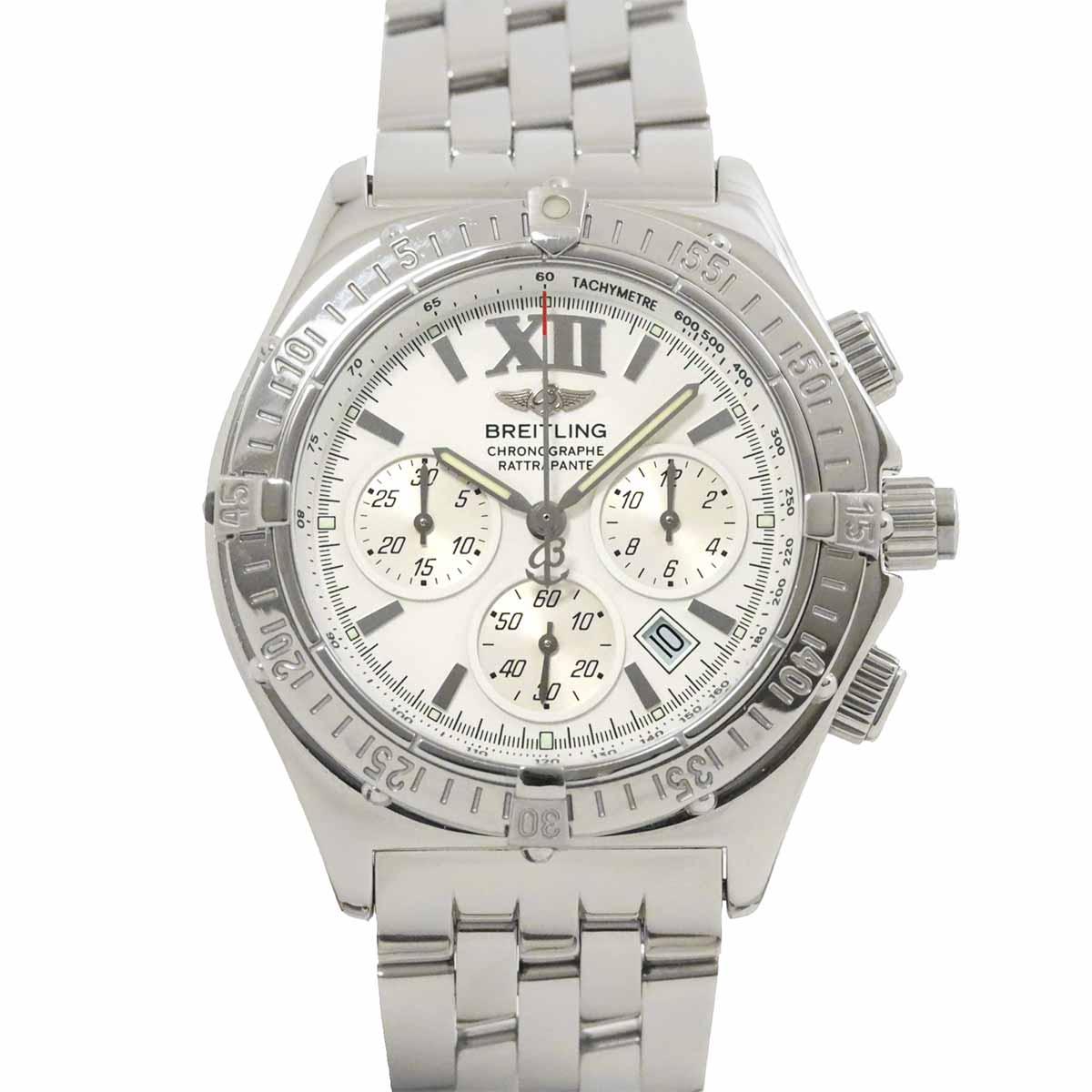 Chronoracer Ratrapante A69348 Quartz White Dial Mens