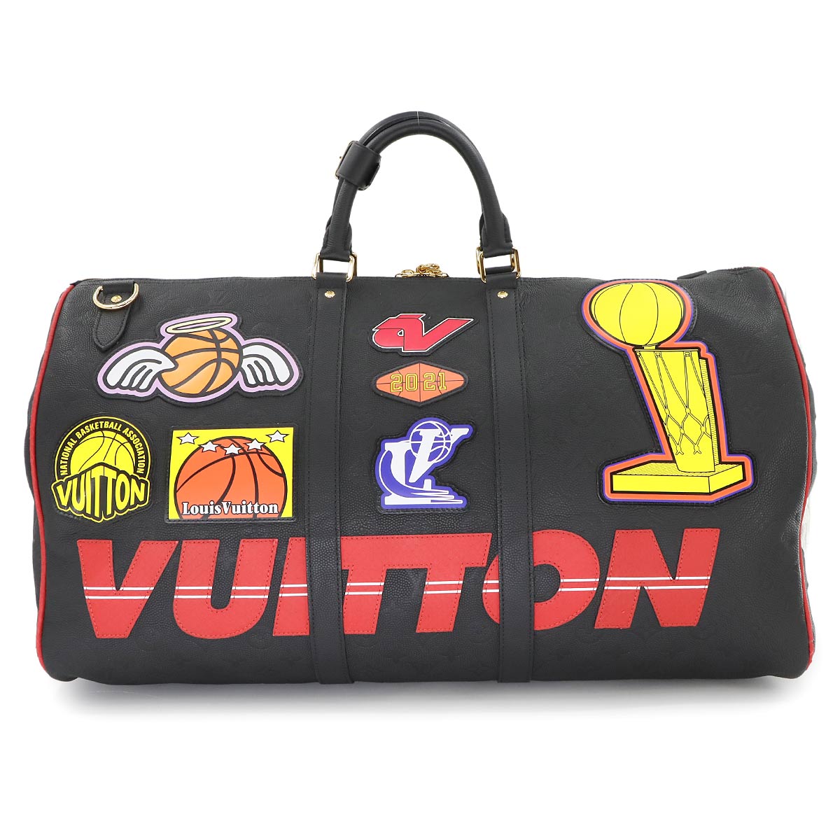 Monogram Keepall Bandouliere 55 leather Black NBA M58516 90267154