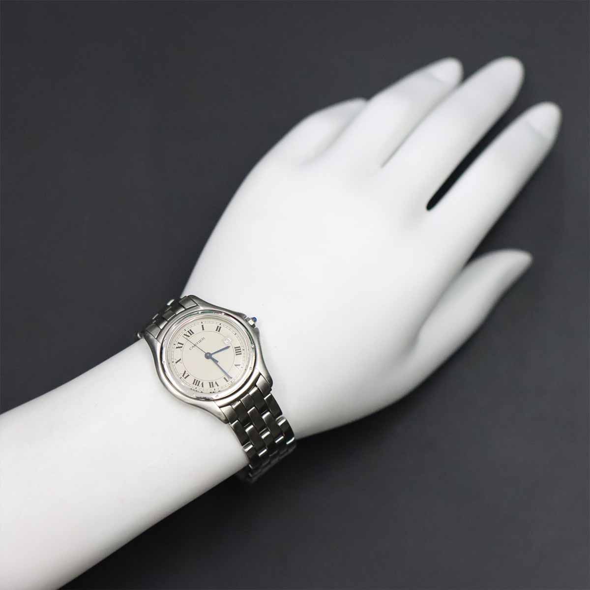 Panthere Cougar W35002F5 Date Quartz Cream Dial Boys