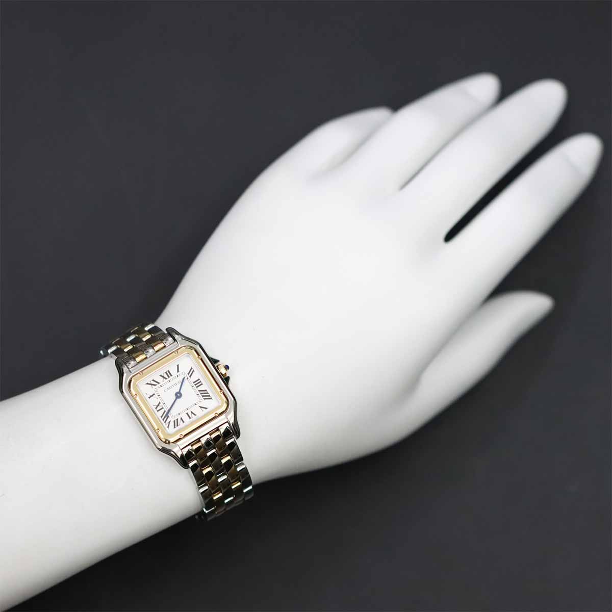 Panthere de Cartier W2PN0007 Silver Dial 750 Yellow Gold