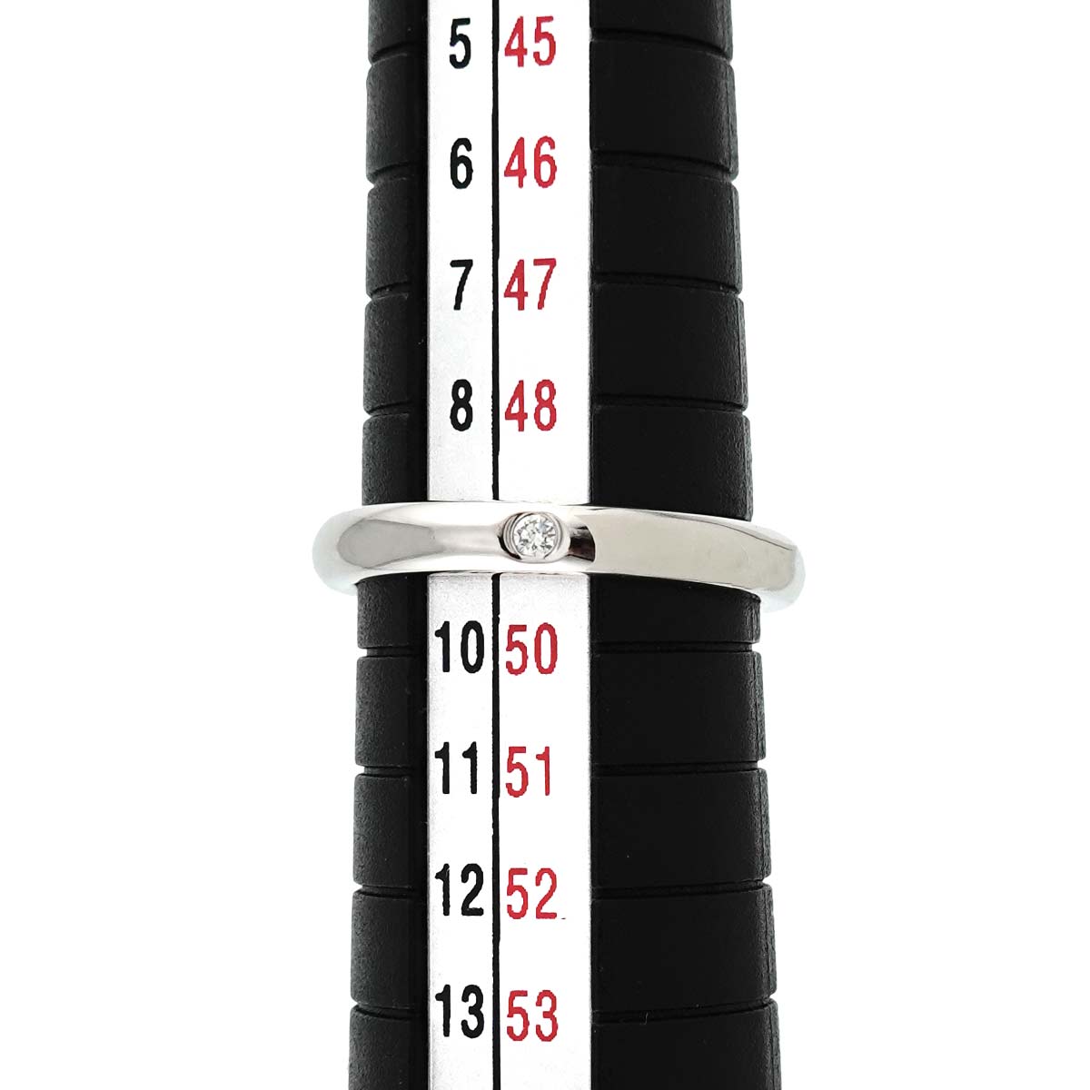 Stacking Band Ring Diamond 1P Platinum Size5-5.25(US)