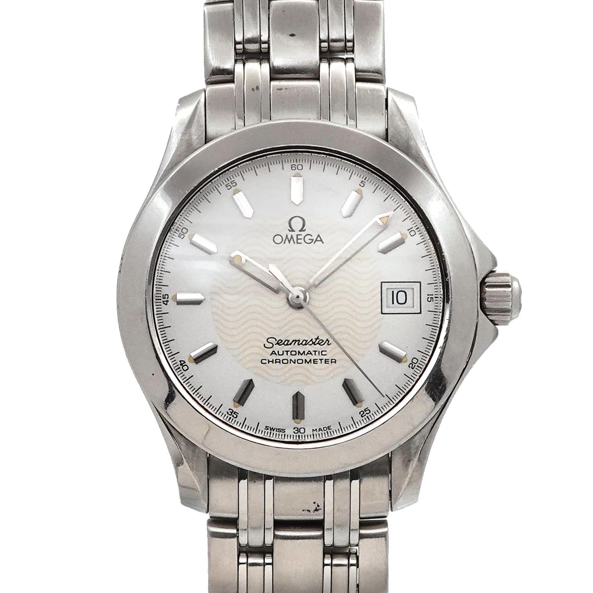 Seamaster 120m 2501.21 Automatic Date White Dial Mens Watch