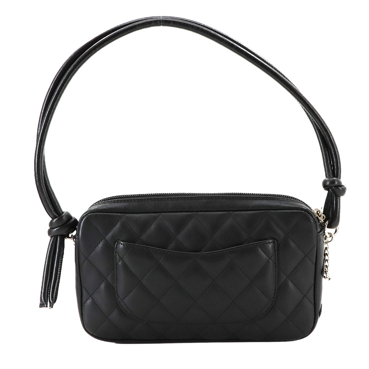 Cambon Line Shoulder Bag Leather Black A25175 Coco Logos