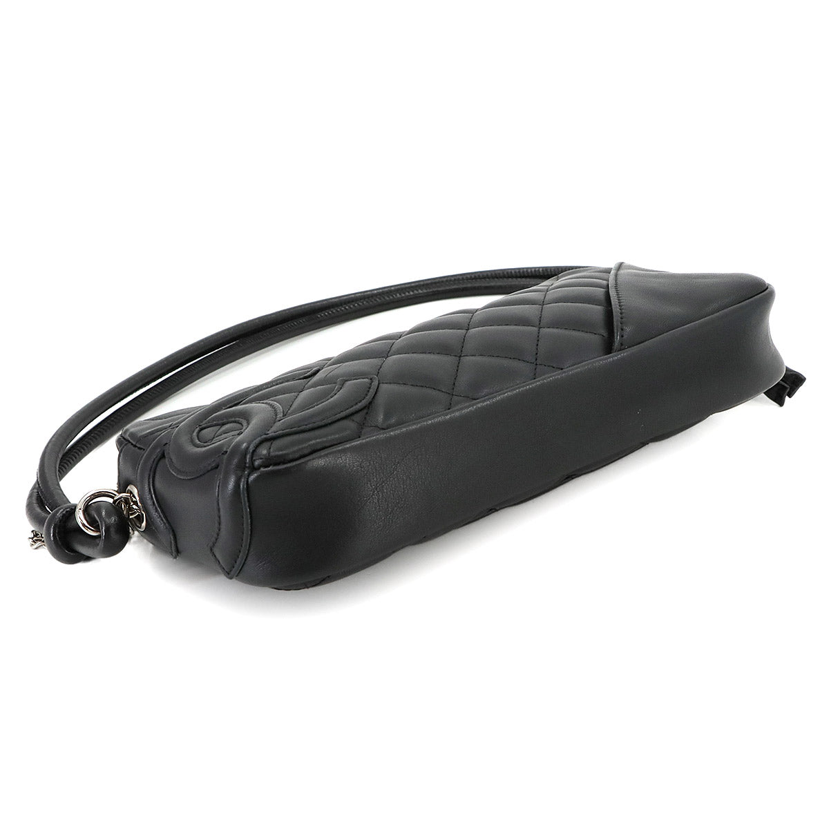 Cambon Line Shoulder Bag Leather Black A25175 Coco Logos