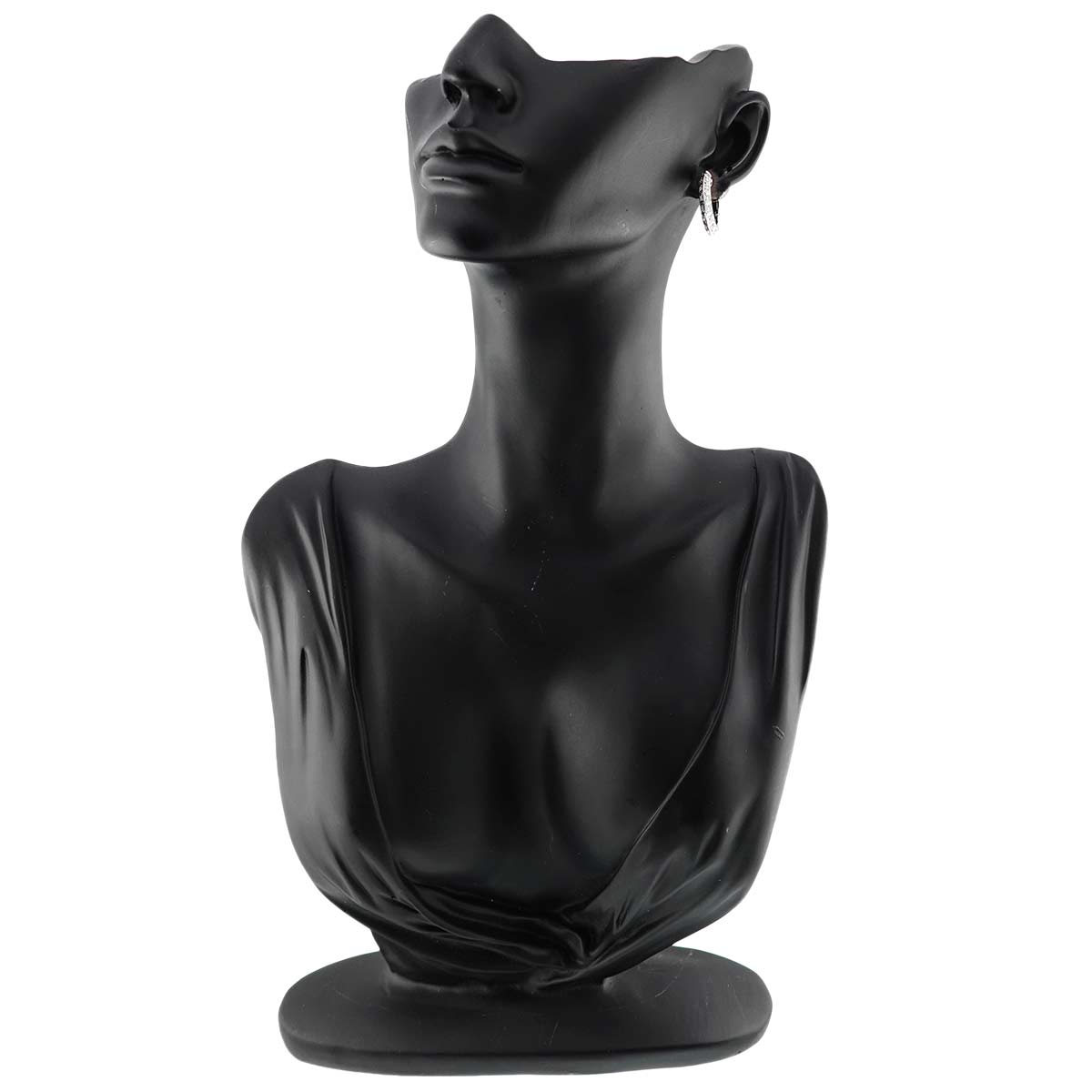 Diamond 0.18ct/0.18ct Earrings Clip on 18K White Gold 750