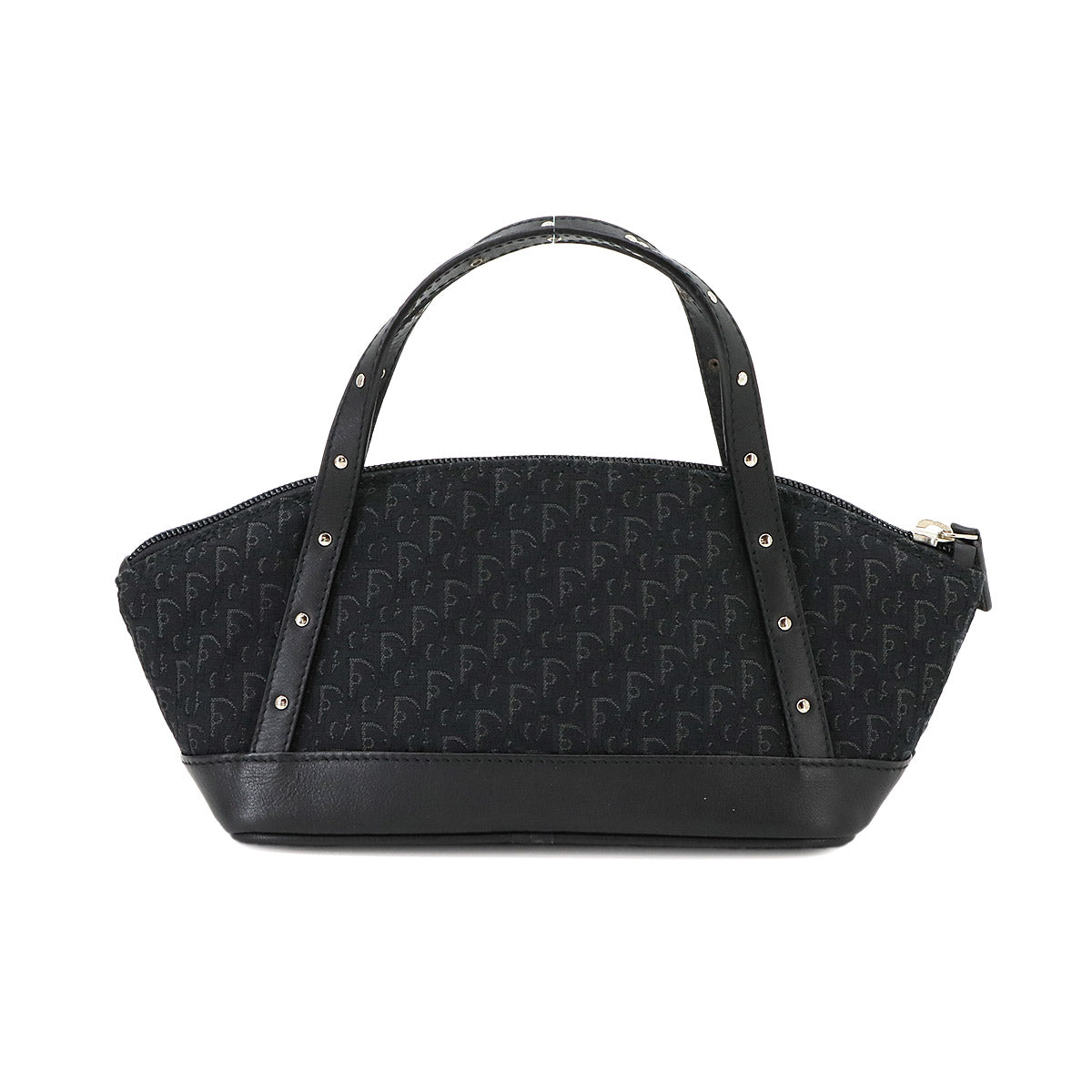 Street Chic Trotter Hand Bag Canvas Leather Black