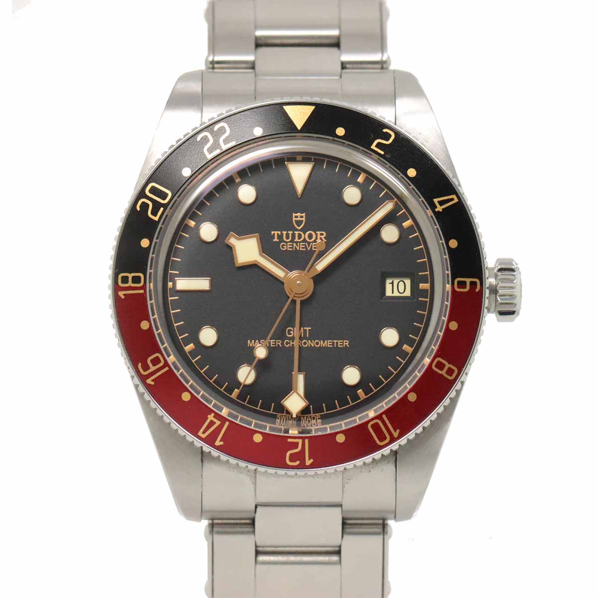 TUDOR Heritage Black Bay GMT 7939G1A0NRU Black Dial Mens Watch