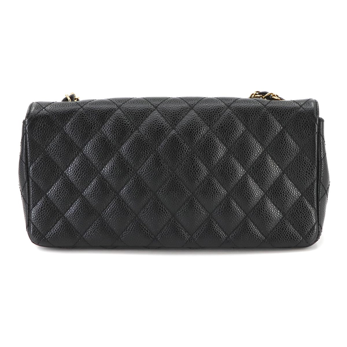 CMatelasse Chain Shoulder Bag Leather Black