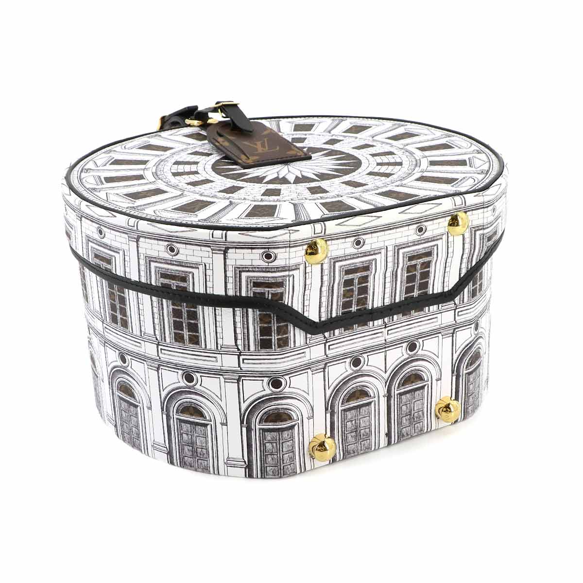 Boite Chapeau 30 Hat Case Fornasetti White Brown Purse 90269055