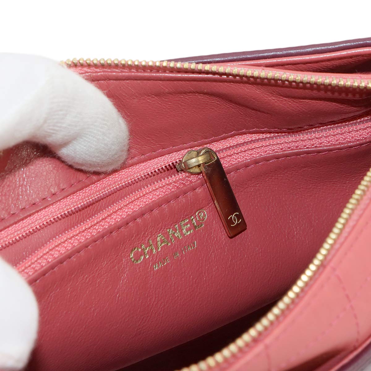 Girl Chanel Chain Shoulder Bag Leather Red A17540 Chocolate Bar