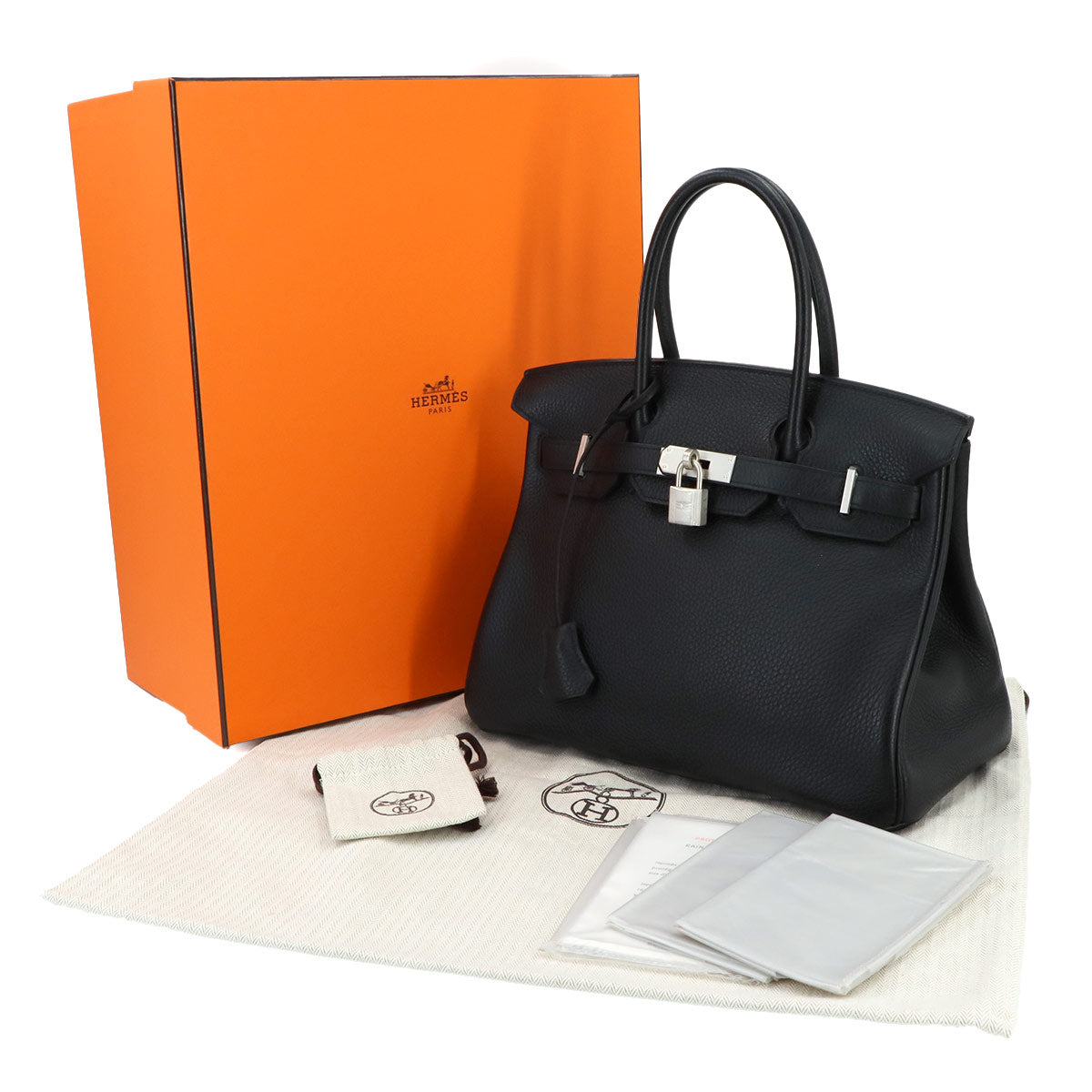 Birkin 30 Personal SPO Hand Bag Taurillon Clemence Black 90269142
