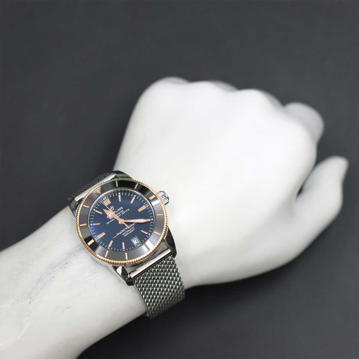 Superocean UB2010 Date Automatic Black Dial Mens Watch