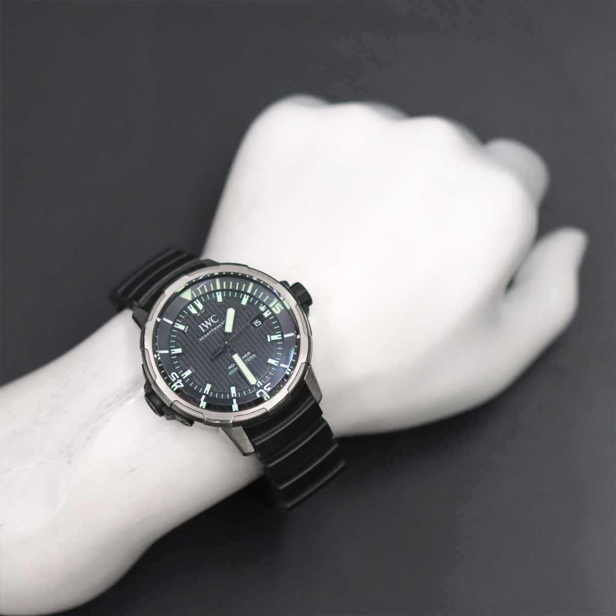 Aqua Timer 2000 IW358002 Automatic Black Dial Mens Watch