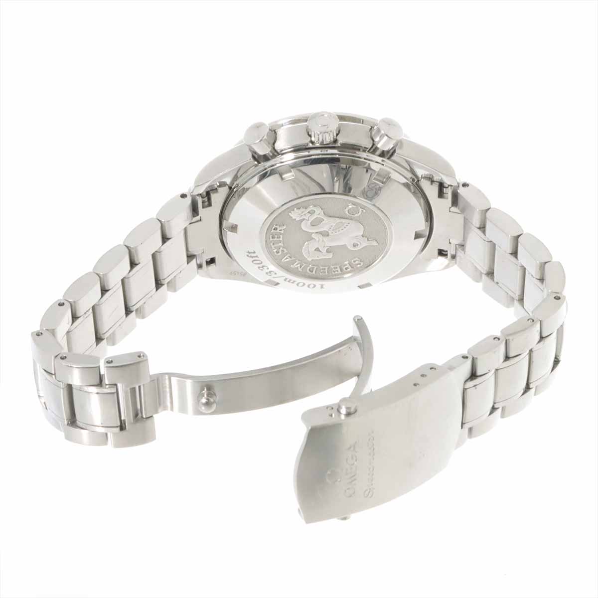 Speedmaster 3221 30 Triple calendar Chronograph Silver Dial