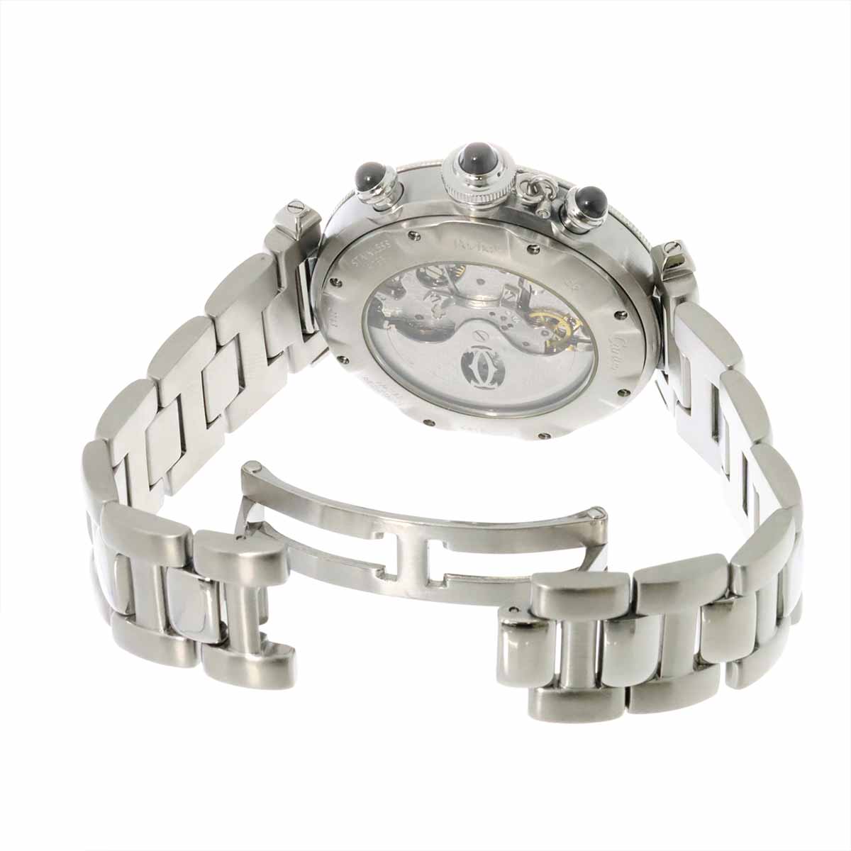 Pasha 38mm W31030H3 Chronograph Date Automatic Silver Dial