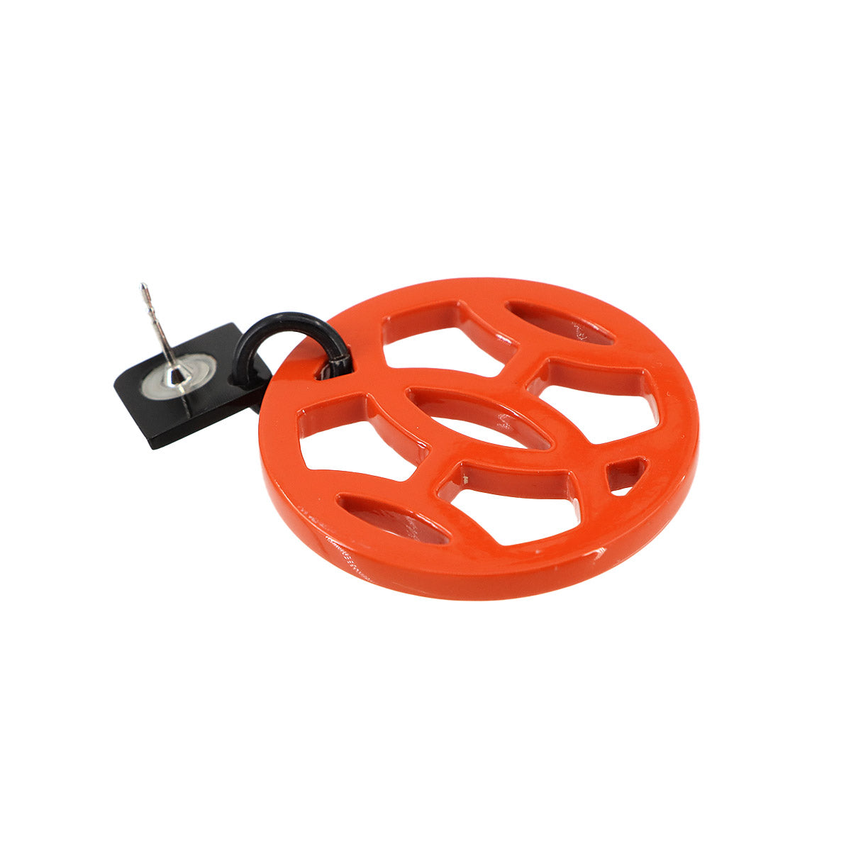 Ava Earrings Buffalo horn Orange Black Circle Accessory