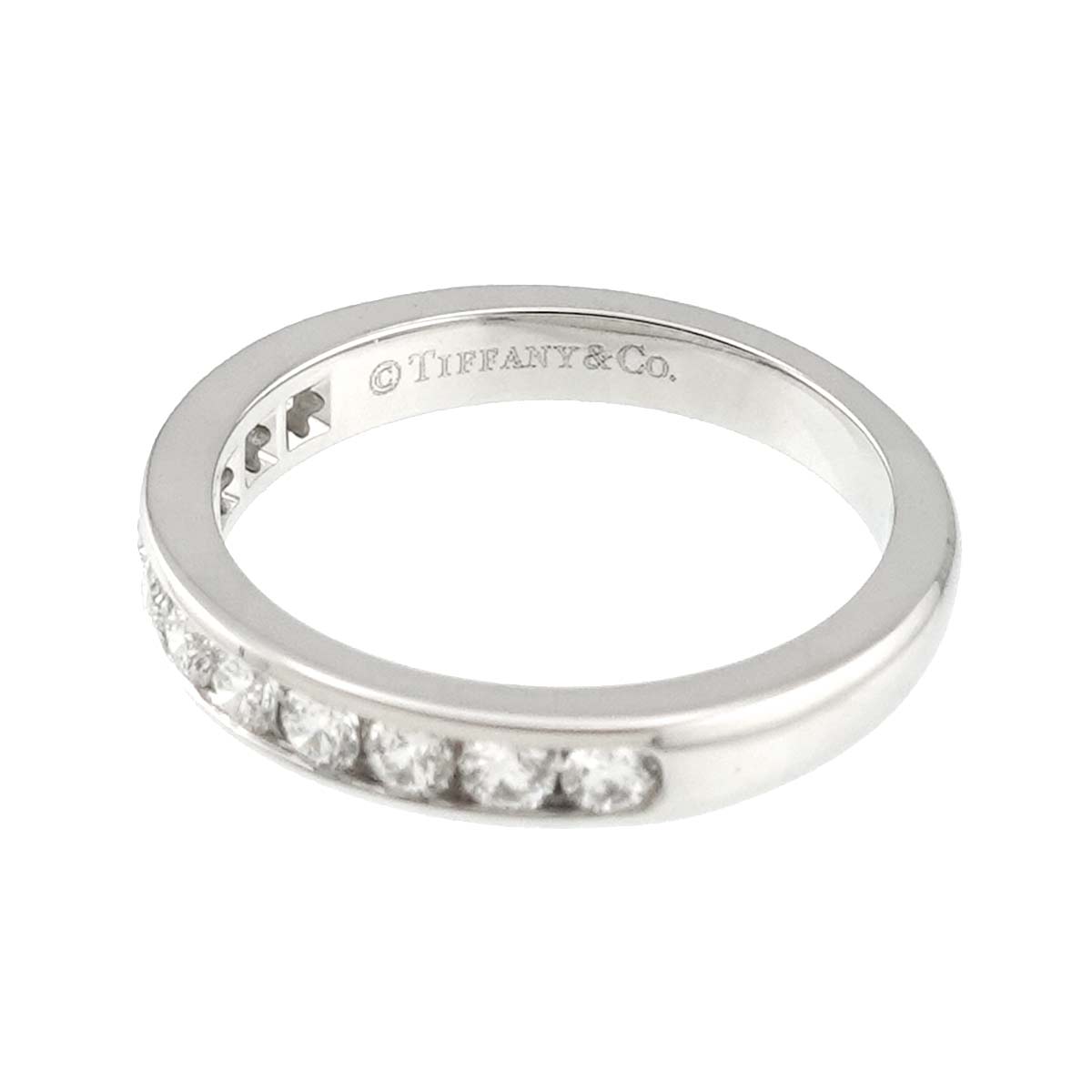 Half Diamond Band Ring Pt Platinum size4.75-5(US)