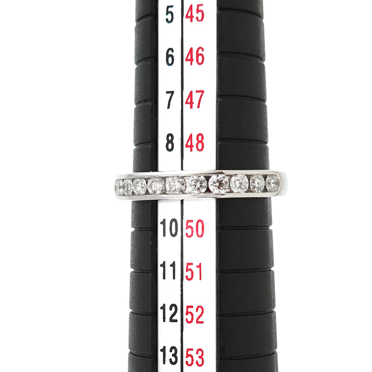 Half Diamond Band Ring Pt Platinum size4.75-5(US)