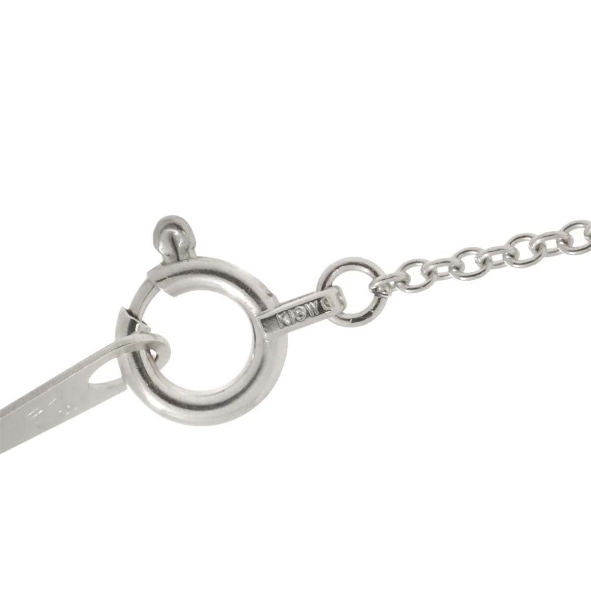 Diamond 0.15ct Necklace 18K White Gold 750