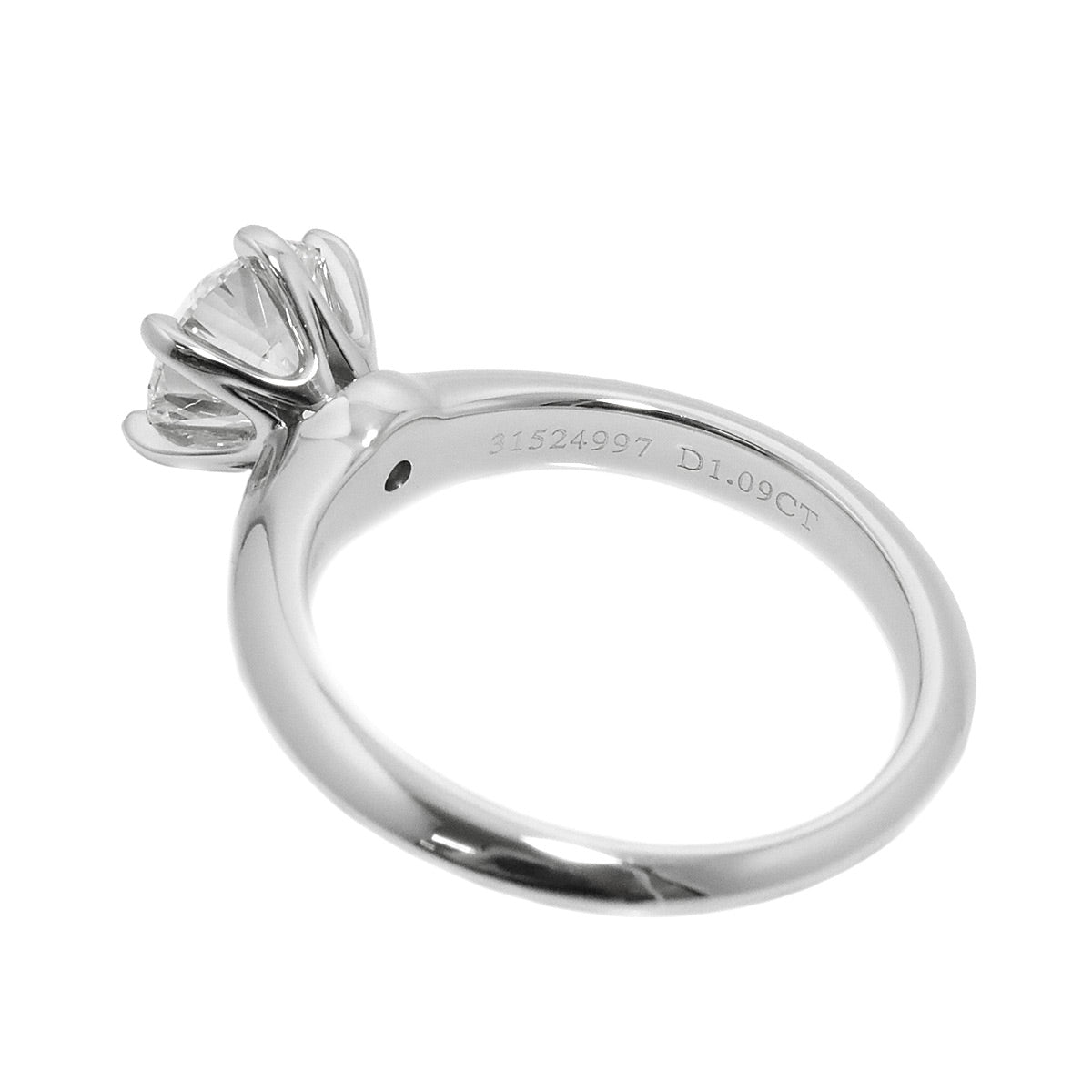 Diamond 1.09ct I/VVS2/EX Ring Platinum Size5.25(US)