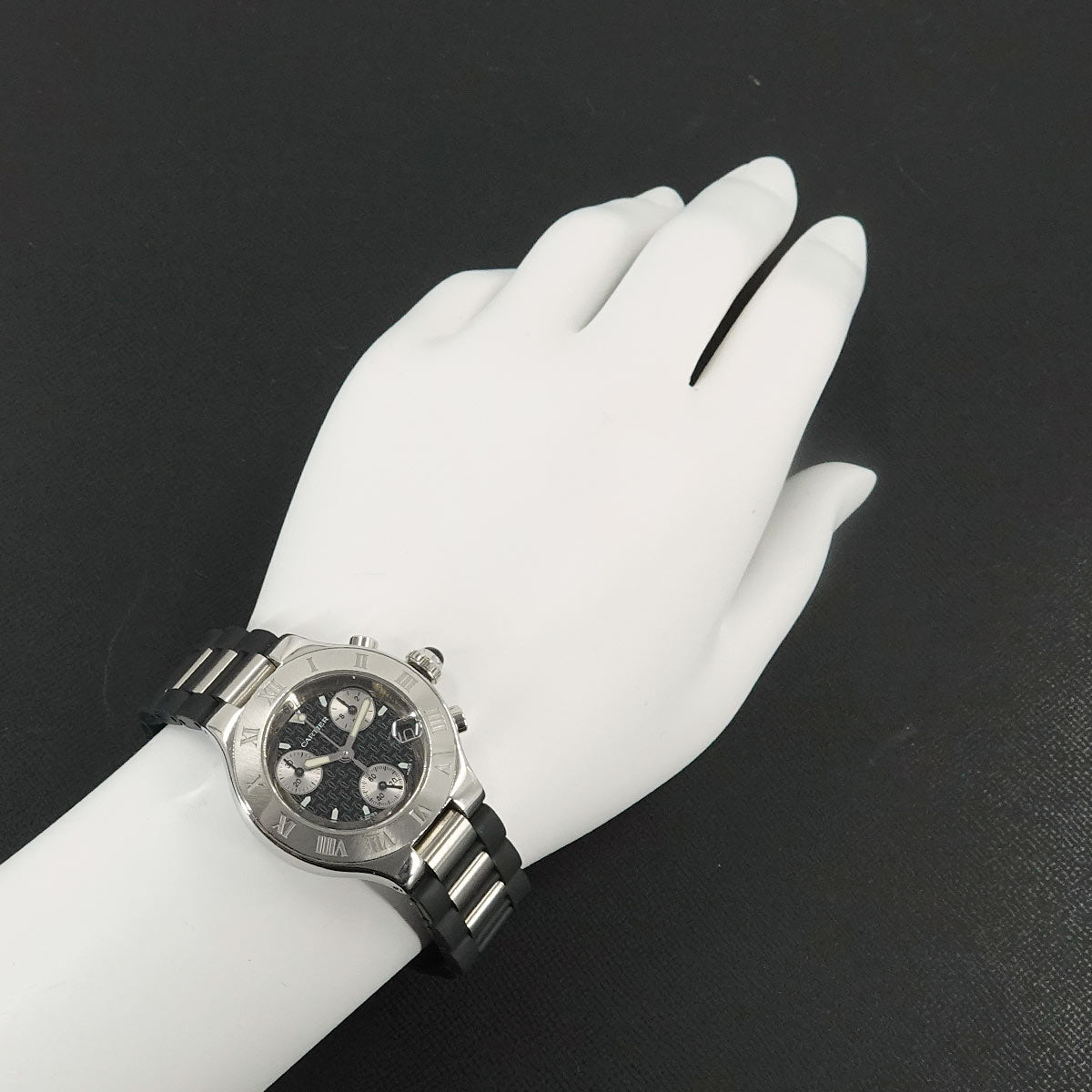 Must 21 Chronoscaph W10198U2 Quartz Black Dial Ladies Watch