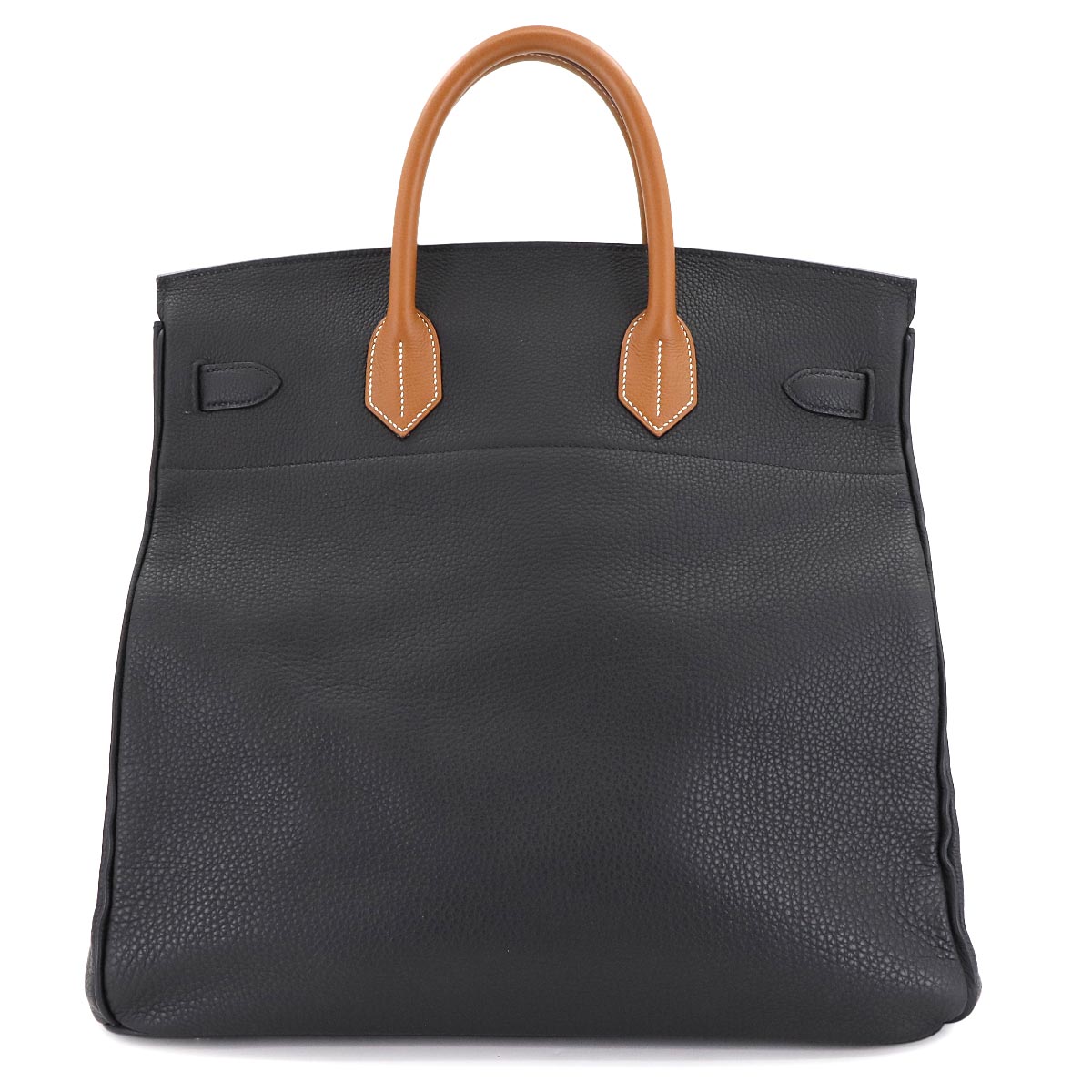 Haut a Courroies 40 Hand Bag Evercolor Black Gold Bleu France