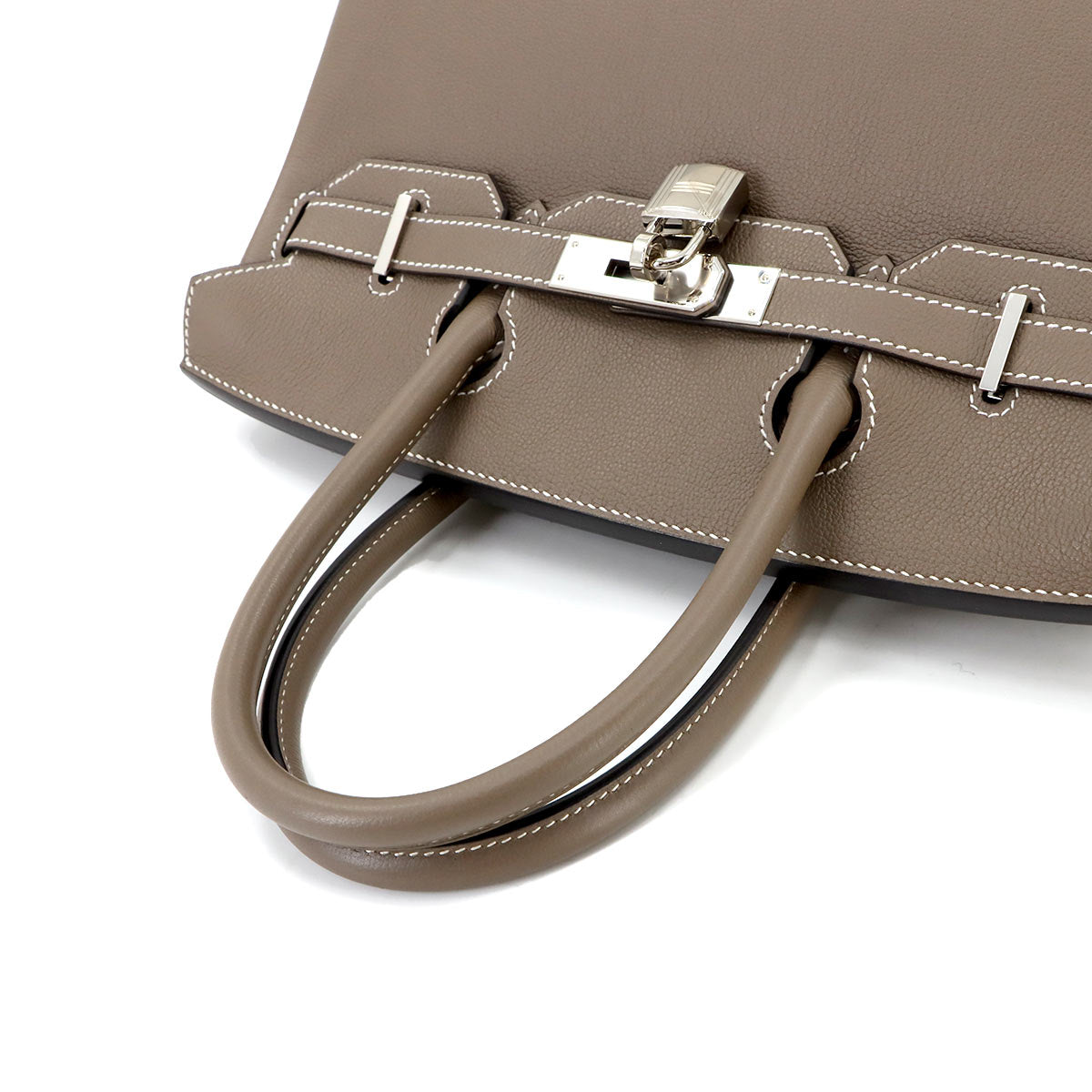 Birkin 30 Hand Bag Evercolor Etoupe Purse 90270929..