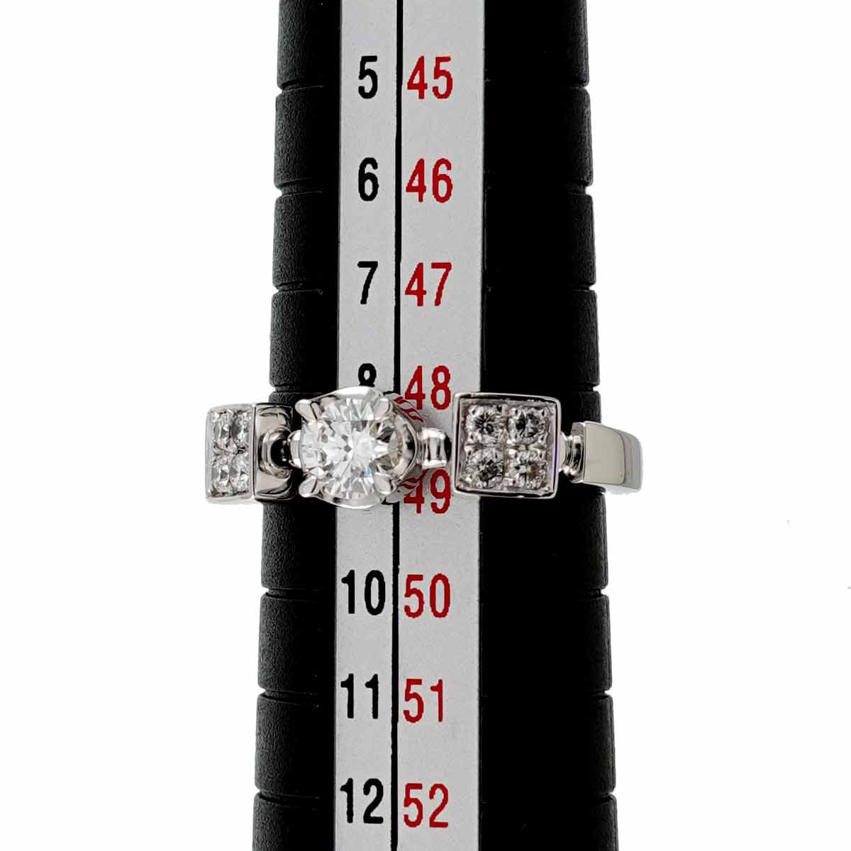 BVLGARI Diamond Ring 18K White Gold 750 4.5(US)