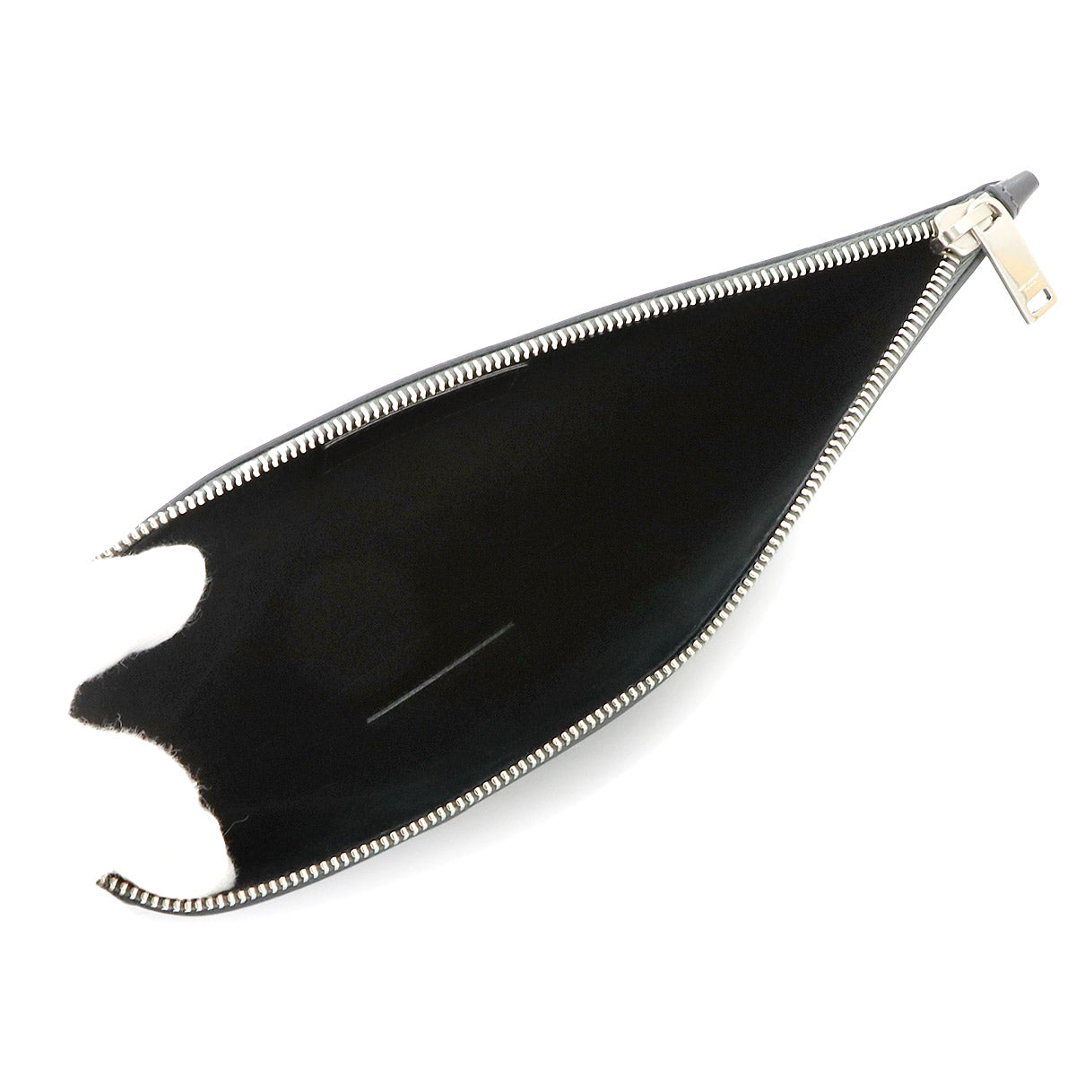 Clutch Bag Leather Gray 635099 Purse