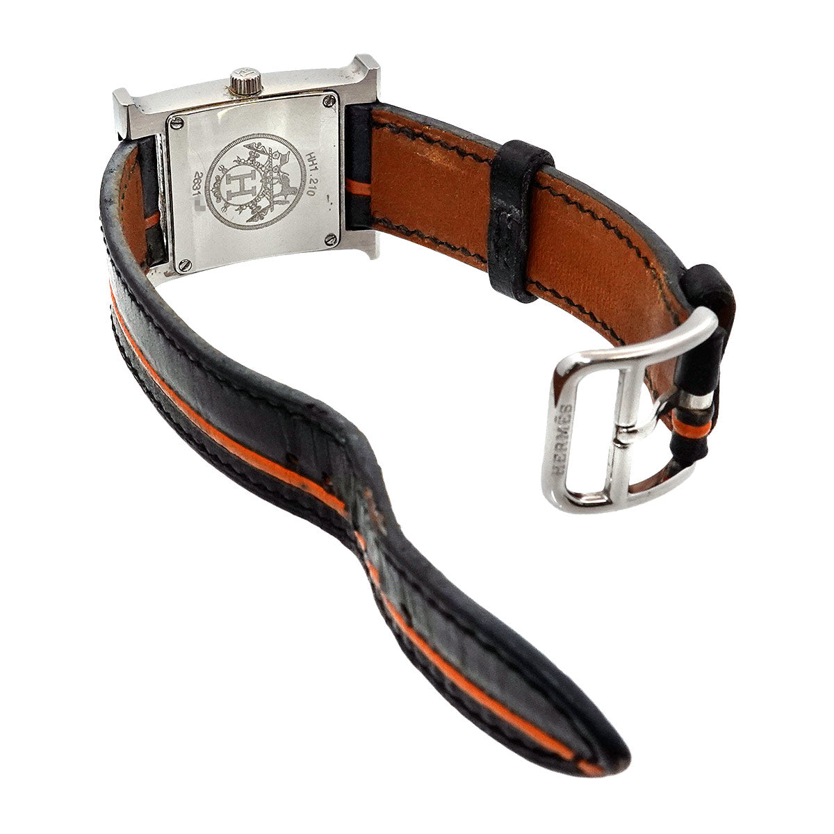 H Watch Orange Black Dial Quartz Ladies HH1 210 Watch