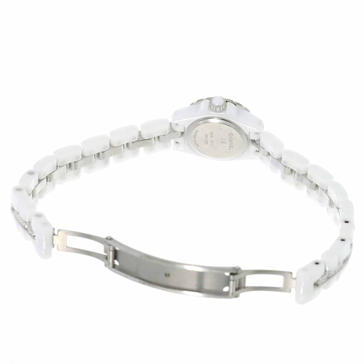 J12 XS H5238 Diamond Ceramic Quartz White Dial Ladies Watch