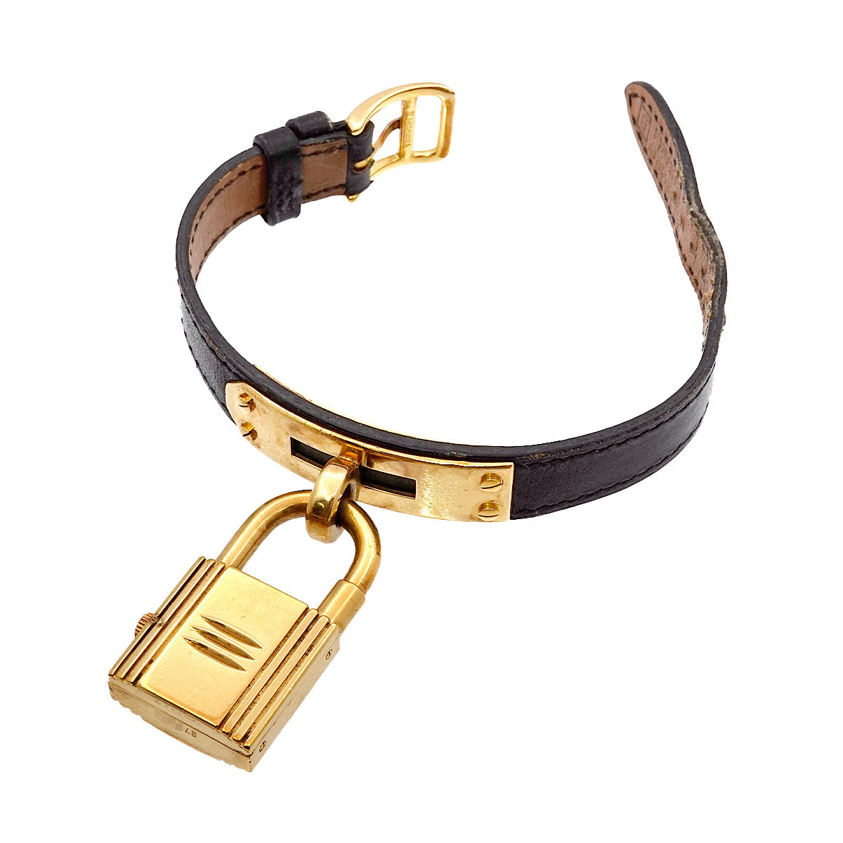 KELLY Watch Quartz Black Dial Leather Ladies Watch