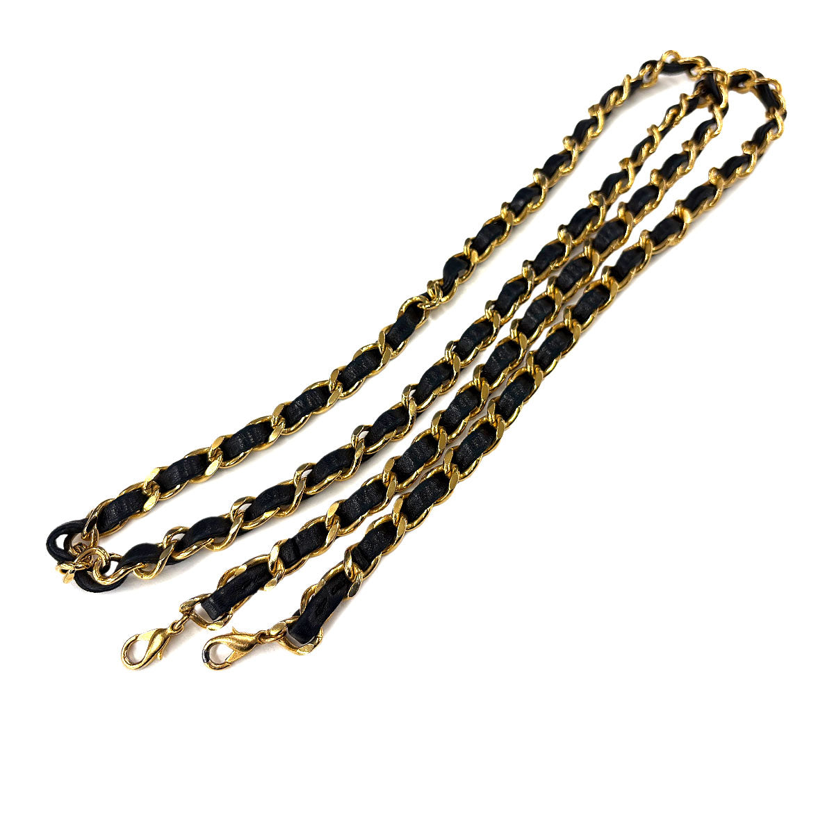 Matelasse 2way Hand Shoulder Bag Leather Black Vintage Purse