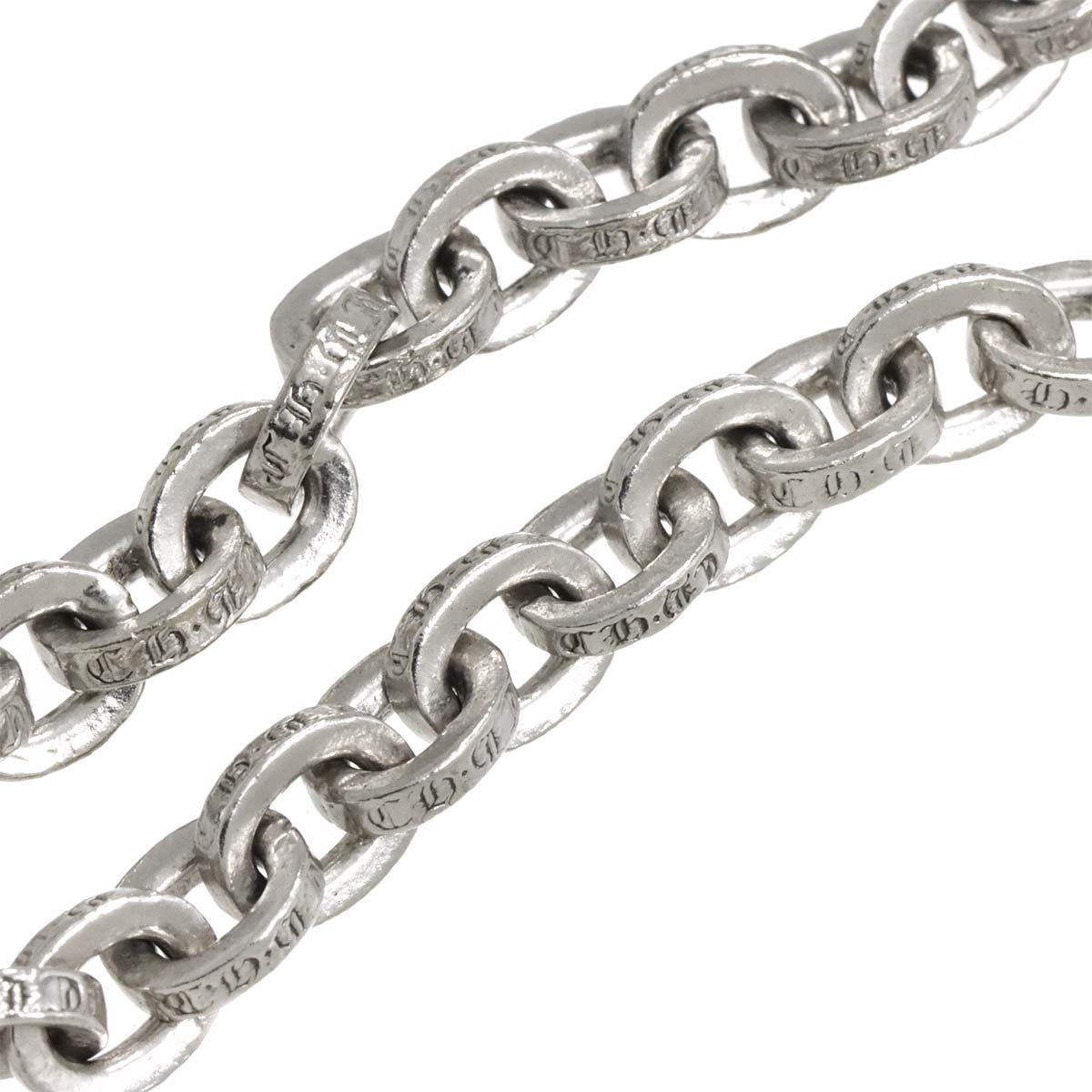 Paper Chain Necklace 18K White Gold 750
