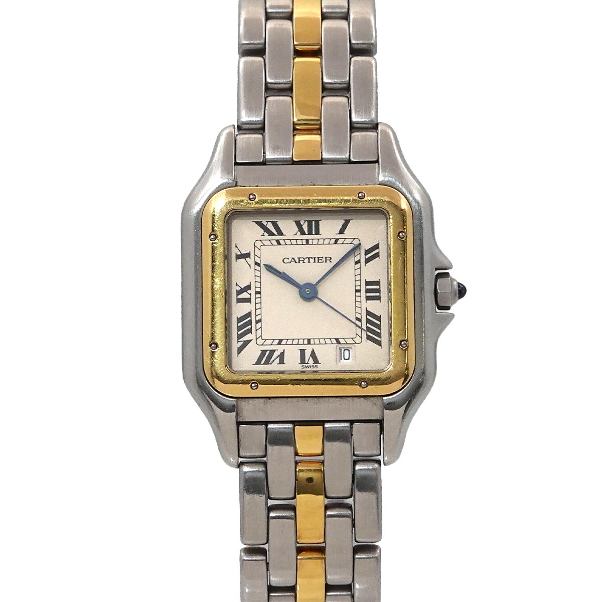 Panthere MM 1Row W25028B5 YG Quartz Date Cream Dial Boys