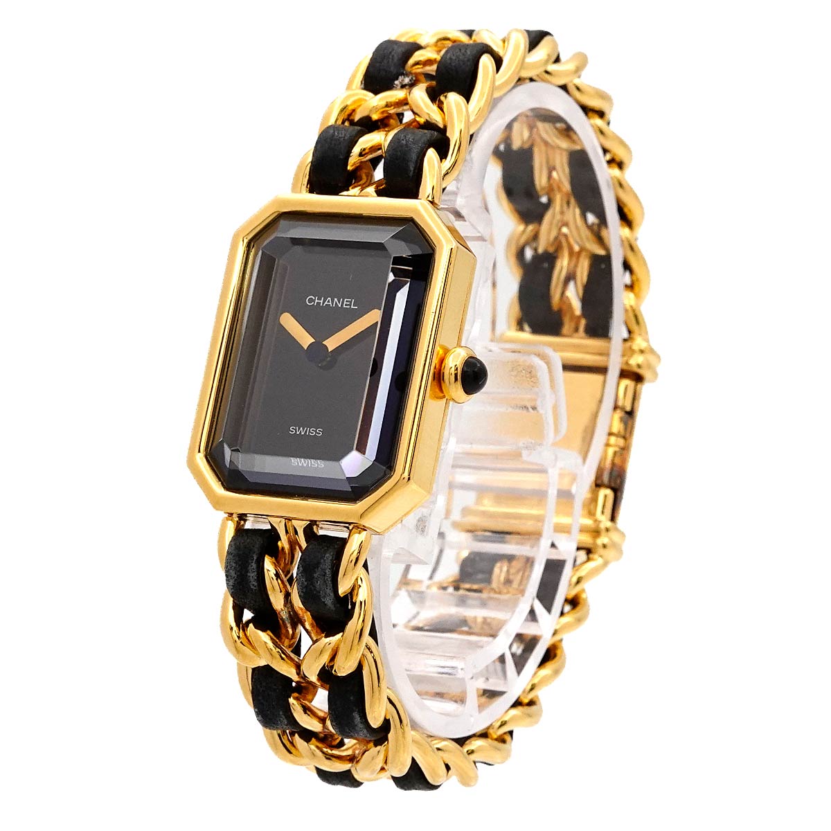 Premiere Size M H0001 Vintage Quartz Black Dial Ladies Watch