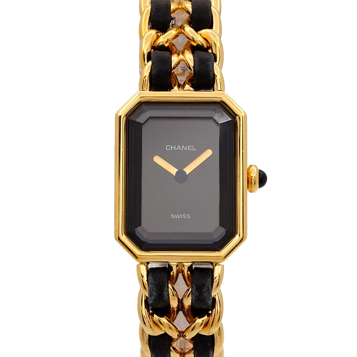 Premiere Size M H0001 Vintage Quartz Black Dial Ladies Watch