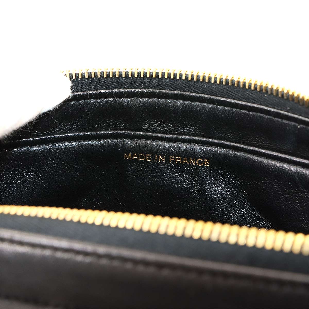 CHANEL Matelasse Chain Backpack Leather Black Purse Vintage