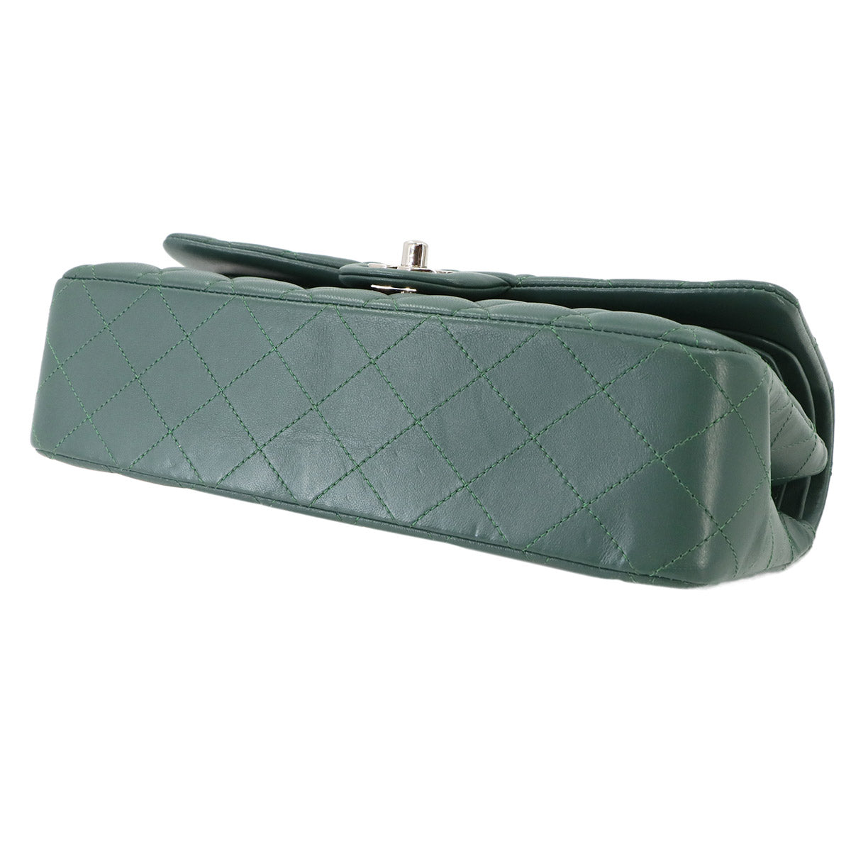 Matelasse 25 Chain Shoulder Bag Leather Green A01112 Purse