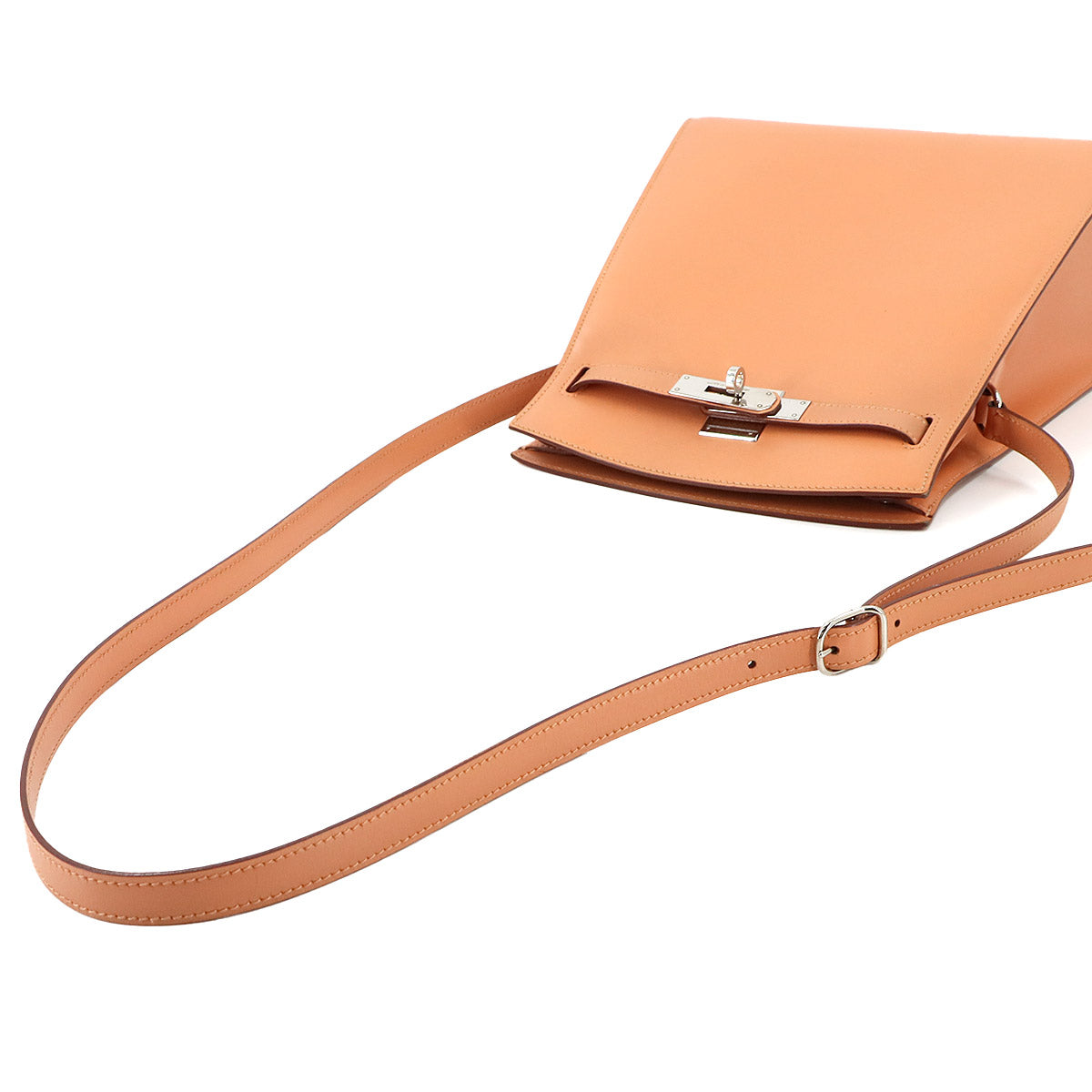 Kelly Sport MM Shoulder Bag Box Calf Leather Pink Purse 90272945