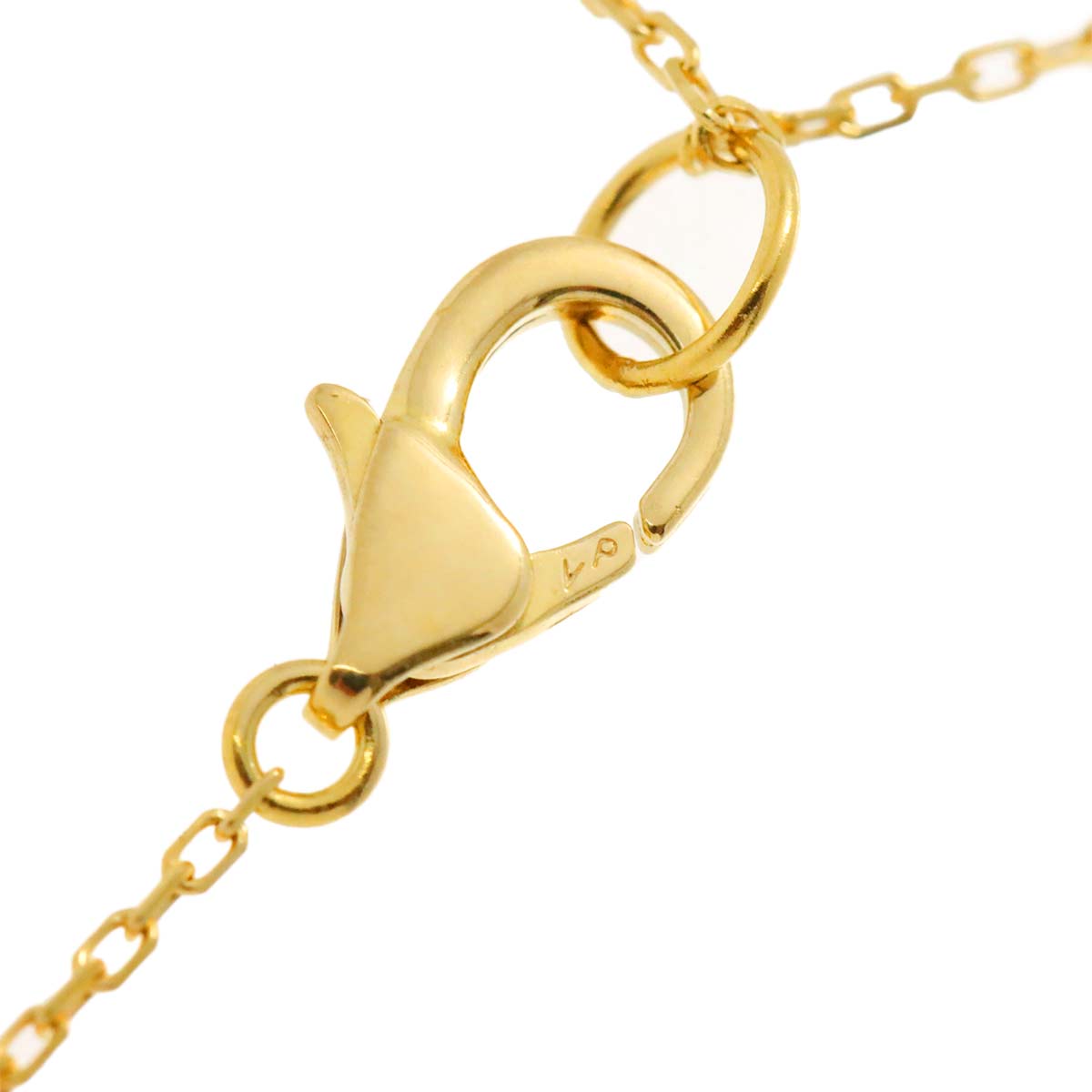 Diamond 0.13ct Sapphire Necklace 18K YG 750