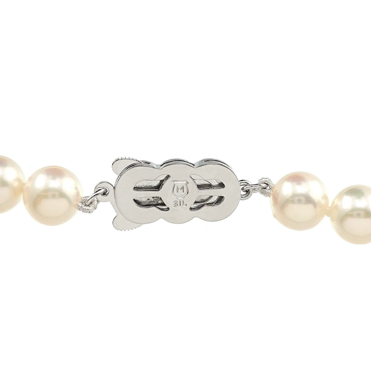 Akoya Pearl 8.0-7.5mm Necklace SV Silver
