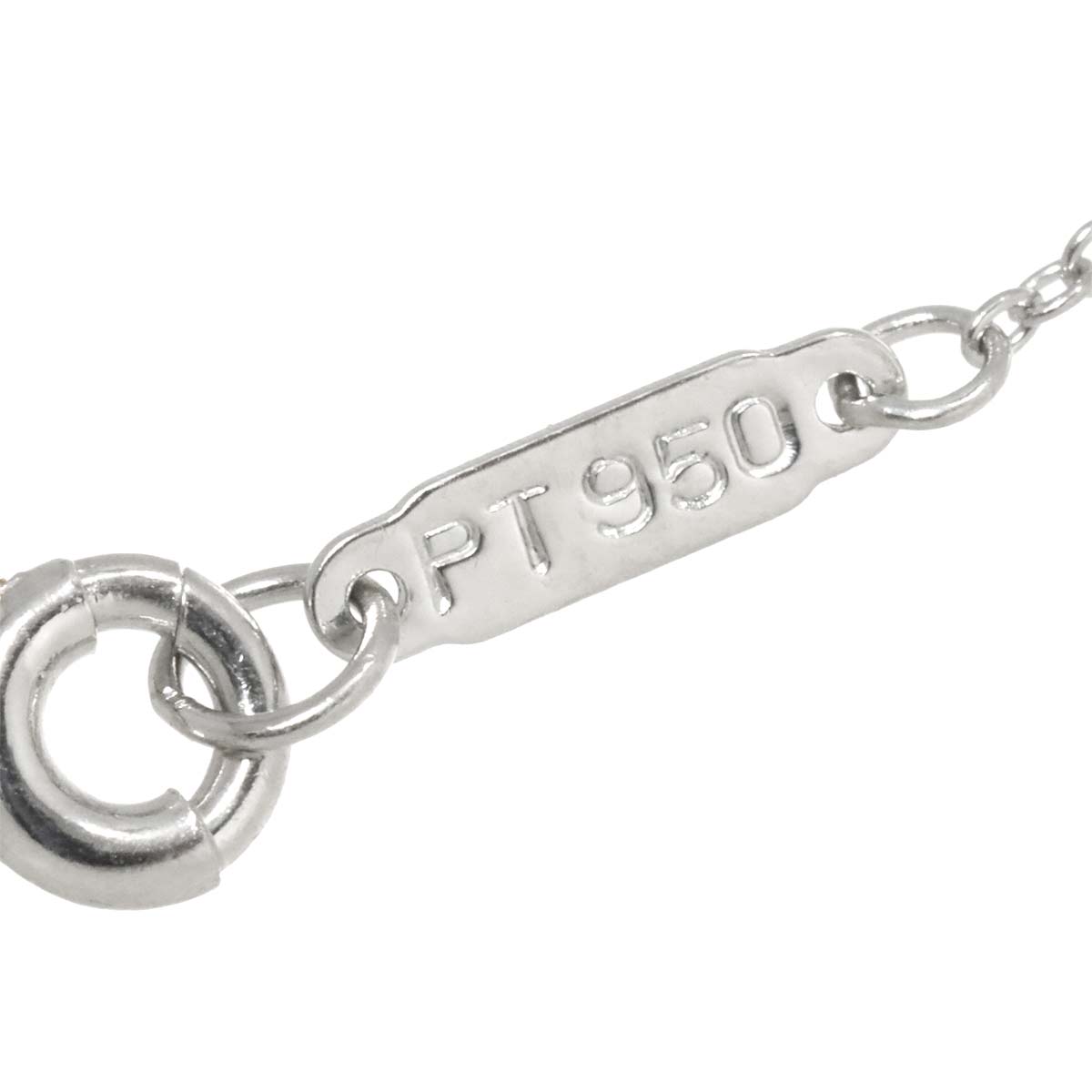 Heart Pve Diamond Necklace Platinum