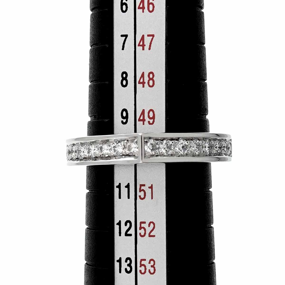 C flat Diamond Ring 18K White Gold 750 size50 5.25(US)