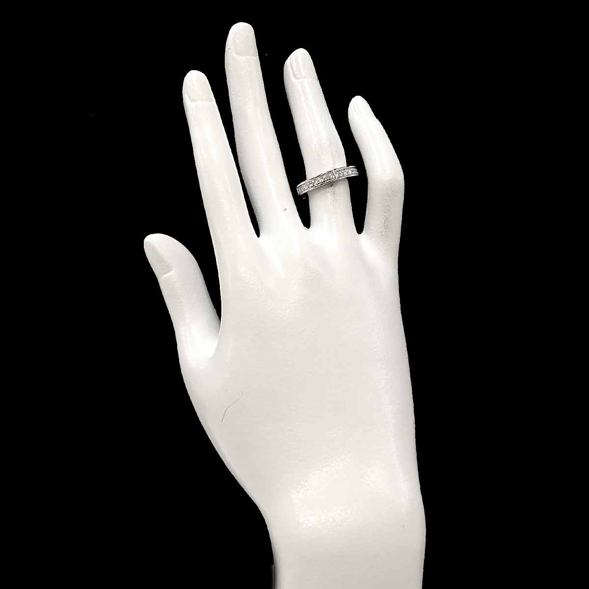 C flat Diamond Ring 18K White Gold 750 size50 5.25(US)